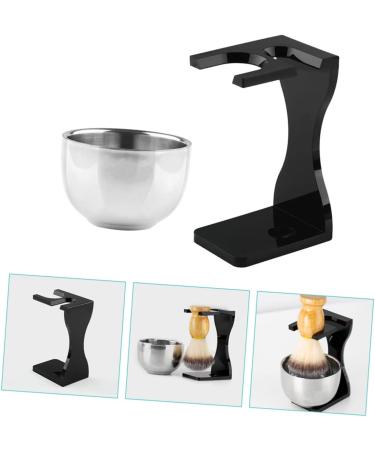 Angoily Men's Shaving Set - 2 Sets of Rustproof Steel Razor Holders Acrylic Brush Stand & Gifts for Him - Buy Online on GoSupps.com