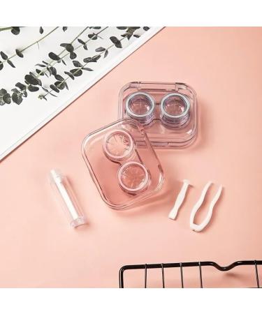 Clear Tweezer Suction Cup Container Set - Portable White Contact Lens Case for Travel - Buy Online on GoSupps.com