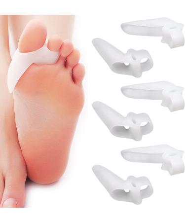 Set of 6 Bunion Pads (3 Pairs) & Protector (1/2 Inch Thick) + Bonus Bunion Exercise Band Bunion Corrector & Relief with Gel Protector Treats Big Toe Joint Pain foot realigns and relieves pain