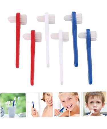 Hapinary Double-Headed Toothbrush for Prosthetic Care - 6-Piece Cleaning Brush Set for Effective Dental Hygiene - Buy Online on GoSupps.com