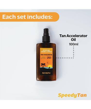 Premium Tan Accelerator Tanning Oil - For Sunbed Use & Natural Tanning - Natural Tanning Accelerator With Carrot Extract - UK Based Brand 100 ml (Pack of 1) Tan Accelerator Tanning Oil - Buy Online on GoSupps.com