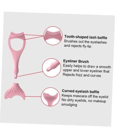 Beavorty 4 Pcs Eyeliner Eyeshadow Lash Kit Makeup Applicator Silicone Mascara Applicator Eye Protection Stamp - Buy Online on GoSupps.com