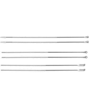 Healifty 6-Piece Ear Cleaning Tool Set | Spoon Cleansing Kit for Earwax Removal | Silver Earpick Curette and Cleaner | Home Ear Care Tools - Buy Online on GoSupps.com