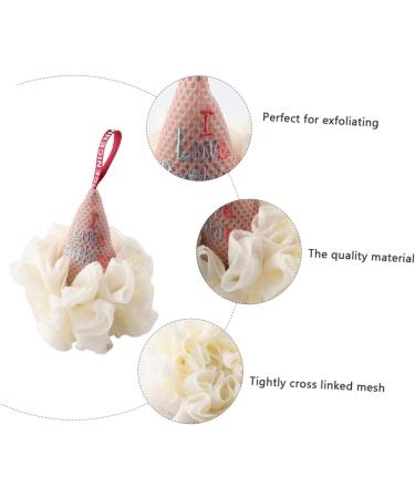 Housoutil Ice Cream Bath Ball - 2 Pcs Mesh Shower Puff & Loofah for Body Wash - Anti-Separation Polyester Sponge - Ideal for Men - International Shipping Available - Buy Online on GoSupps.com
