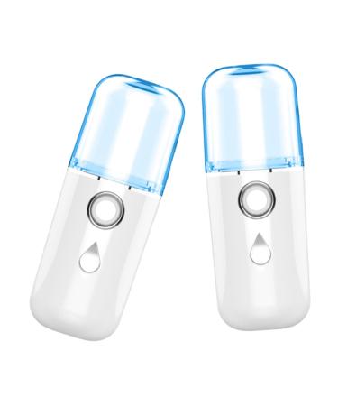 DRESSOOS Nano Water Replenishing Instrument USB Charged Humidifier Cool Mist Nano Steamer White Plastic