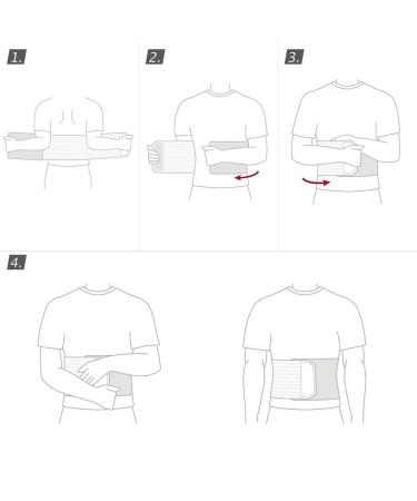 Professional Abdominal Binder | Soft Pad Belly Band for Women's Lower Waist Support | Post-Trauma & Surgical Compression Garment | X-Small Size White - Buy Online on GoSupps.com