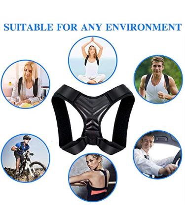 Posture Corrector Adjustable Clavicle Brace for Men & Women - Upper Back & Lumbar Support - Medium Size - Buy Online on GoSupps.com