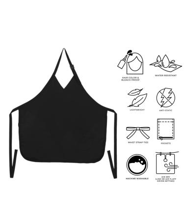 Cricket Blokr Anti-Static Hair Stylist Apron - Stylish Salon Cover Up for Men & Women with Pockets - Perfect for Barbershops | International Shipping Available - Buy Online on GoSupps.com