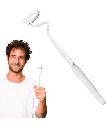 S-Shaped Toothbrush - Soft Bristles & Interdental Cleaning Brush | Reusable Silicone Head | Zah Transparent (1 Pack) - Buy Online on GoSupps.com