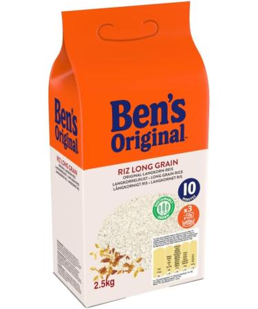 BEN'S ORIGINAL Long Grain Rice 10mn 2.5Kg - Buy Online on GoSupps.com
