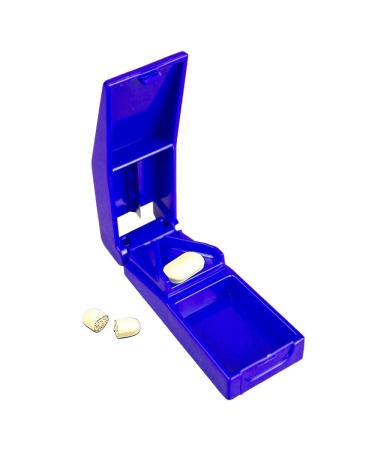 Mobiclinic tablet divider with container European brand tablet destroyer for sorting various tablets with cutting edge blue