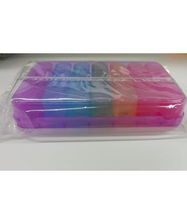 Doruimi 7-Day Pill Box for Kids & Seniors - Large Compartment Medication Organizer with Easy Open Design - Purple - Buy Online on GoSupps.com