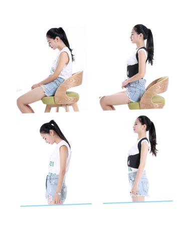 Mobestech Adjustable Posture Device - Breathable Shoulder Support Belt for Men & Women - XL Black Posture Brace - Buy Online on GoSupps.com