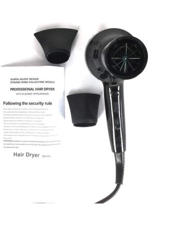 Hair Dryer Powerful 1900W Professional Hairdryer Negative Ionic Technology with Air Nozzle 3 Heat 2 Speed Cool Shot Setting Powerful AC Motor Fast Drying Blow Dryers for Home and Salon Men and Women - Buy Online on GoSupps.com