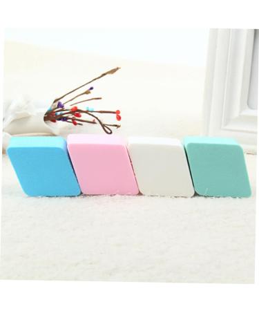FRCOLOR Set of 4 Washing Up Sponge Makeup Powder Puff Makeup Sponge Powder Puff for Face Natural Sponge Diamond Sponge Puff Makeup Puff - Buy Online on GoSupps.com