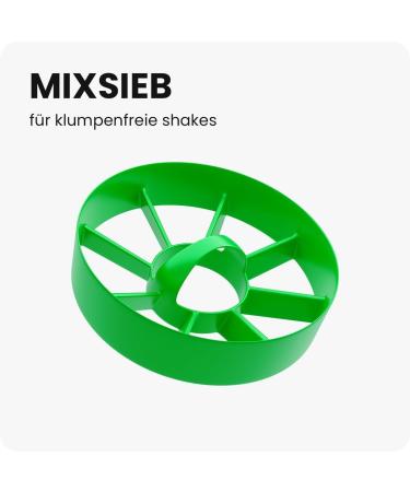 Shakenext Protein Shaker Bottle 700ml | Leak-Proof Dishwasher-Safe Mixing Ball & Sieve | Perfect for Fitness & Protein Shakes - Green - Buy Online on GoSupps.com