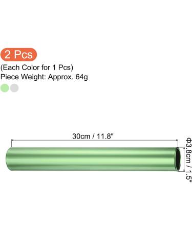 Aluminum Alloy PATIKIL Relay Track Batons Set - Green Silver | Outdoor Athletics Race Stick - Buy Online on GoSupps.com
