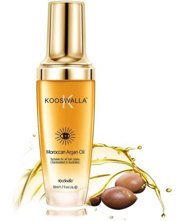 KoosWalla SVADiA Moroccan Argan Oil Serum 100ml Restore and Revitalize AntiFrizz Moisturizing Vegan & Cruelty Free - Buy Online on GoSupps.com