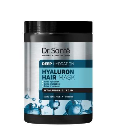 Dr. Sant HYALURON HAIR Deep hydration Sulfate Free Mask for Dry And Brittle Hair with hyaluronic acid 1000 ml