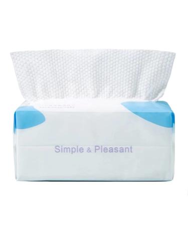 100 pieces of dry cotton face towels fleece 100% cotton fabric baby towels thickened moist and dry cloths for all skin types (20x20cm) (1PCs)