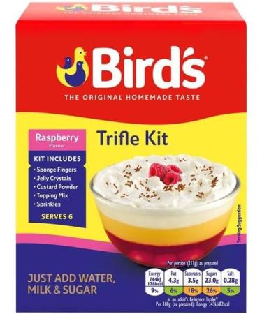 Trifle Bundle with Birds Strawberry Trifle Mix 141g x2 and Raspberry Trifle Mix 141g x2 (4 Pack) - Buy Online on GoSupps.com