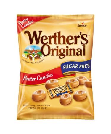 (Werther Originals) Sugar Free Butter Candies (80g) - Pack of 6