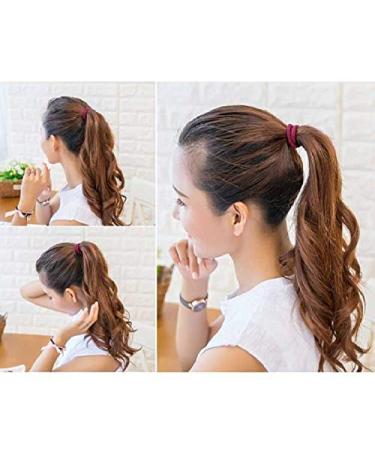 Breezo Multi-Colored Hair Ties - 20 Elastic Headbands for Thick Curly Hair - Perfect Ponytail Holders & Hair Accessories for Women & Girls - Buy Online on GoSupps.com