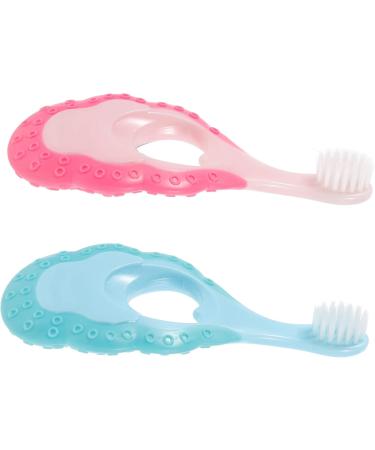 Beavorty 6 STK Baby Toothbrush & Portable Double Glasses Case - Travel-Friendly Manual Toothbrushes for Children & Toddlers | Soft Bristles & Kid-Safe Design - Buy Online on GoSupps.com
