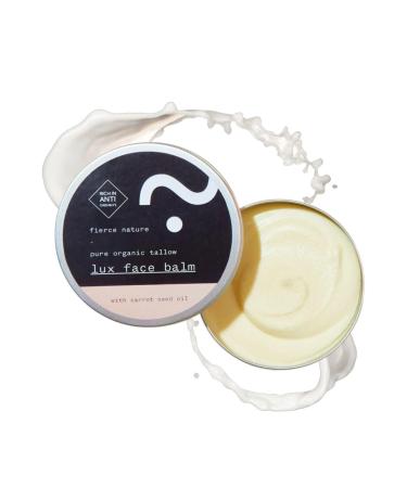 Luxe Face Balm with Carrot Seed Oil Pure Tallow Balm as Vitamin-Rich Natural Face Moisturizer Men and Women s Cleansing Balm for Face and Body Unscented 100g - Fierce Nature