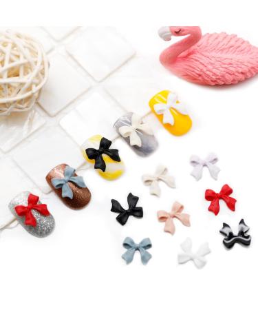 100 Pcs 3D Colorful Aurora Bow Nail Art Resin Rhinestone Charms - Nail Glitter & Accessories - Buy Online on GoSupps.com