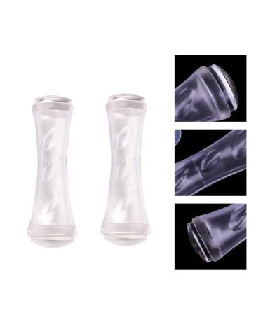 HEALLILY 2pcs Double Head Nail Art Stamper - Transparent Manicure Printing Tool for Perfect Nail Designs - Buy Online on GoSupps.com