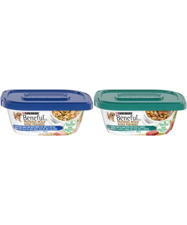 Beneful Wet Dog Food Prepared Meals: Roasted Turkey Medley + Rice and Lamb Stew (283g x 16 Tubs)