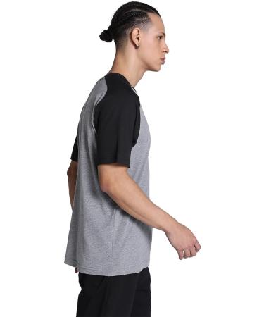 Buy PUMA Men's Teamcup Casuals T-Shirt - Medium Grey Heather | International Shipping Available - Buy Online on GoSupps.com