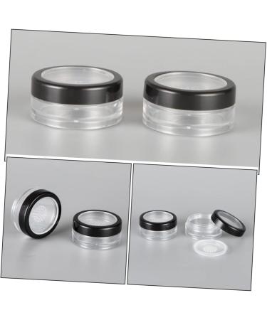 Angoily 4pcs Powder Box Powder Puff Blush for Cheeks Clear Makeup Jar Travel Accessories As Cosmetic - Buy Online on GoSupps.com