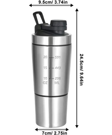 Ludom 591 + 200 ml Shaker prot ines - Convient pour prot ines r gime boissons sportives acier inoxydable - Buy Online on GoSupps.com