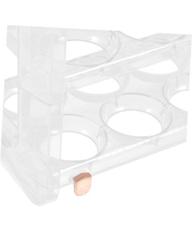 Hohopeti Egg Storage Rack Egg Holder for Fridge Eggs Egg Storage Stand Egg Rack for Fridge Door Dedicated Box White 25.00X20.00X11.00CM - Buy Online on GoSupps.com
