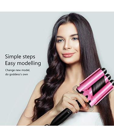 Hair Curler Flat Iron with LED Display One Step Triple Barrel Thin Curling Auto Hair Curling Iron Styling Tools for Women