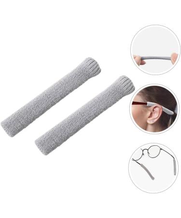 Angoily Silicone Ear Pads for Glasses - Comfortable Holders for Behind-the-Ear Styles | Slippery Cover & Brake Shoes | 5.5x0.7cm Gray - International Shipping - Buy Online on GoSupps.com