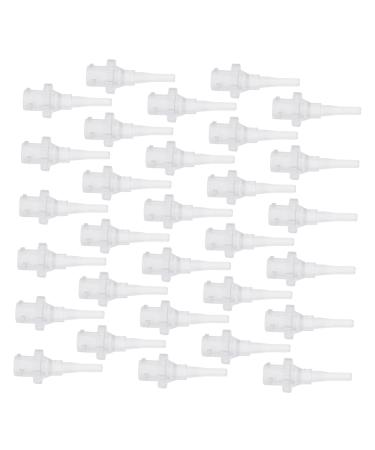 TOVINANNA 30pcs Premium Ear Irrigator Nozzles Safe Durable Replacement Tips for Ear Wax Removal Easy to Use and Clean for Home Travel