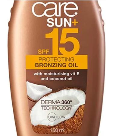 Avon Care Sun+ SPF15 Protecting Bronzing Oil Water Resistant with UVA and UVB PA++ Protection Cocunut Oil and Vitamin E - by Ultimate Things - Buy Online on GoSupps.com