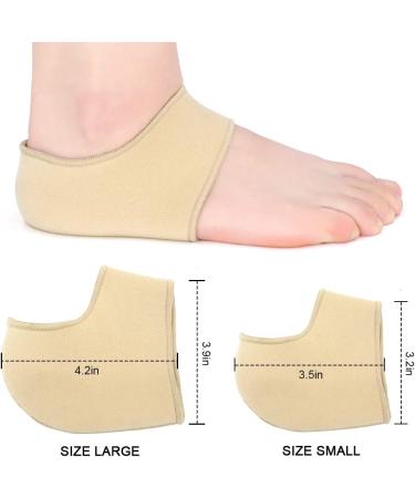 SQHT Heel Protectors for Cracked Heels - Relieve Heel Pain from Plantar Fasciitis, Heel Spur, Achilles - Large Size (Women's 8-13.5, Men's 7-13) - Buy Online on GoSupps.com