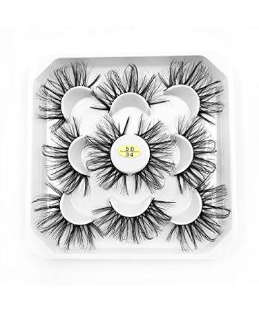 HBZGTLAD Wholesale 5 Pairs 25mm 3D Fluffy False Eyelashes - Natural Faux Mink Strip with Exquisite Packaging (3D-41) | Shop Now for International Shipping - Buy Online on GoSupps.com