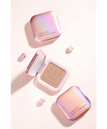 Serseul Contour Palette - Highly Pigmented Face Sculpting Powder for Contouring - #3 Grey Brown - Buy Online on GoSupps.com