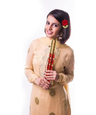 Gajra and Red Rose Flower Clip Combo Artificial flower Hair Bun accessories Indian Handmade Hair Ornament for Women Partywear Marriage Mehndi Festival Gifting White Red Gajra and Red Rose - Buy Online on GoSupps.com