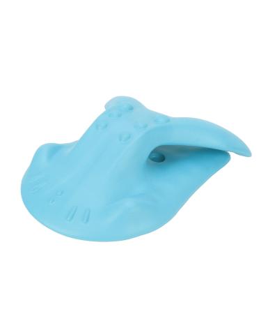 Neck and shoulder tensioner neck trainer cervical traction cushion chiropractic nude therapy relaxation device for the alignment of the spine