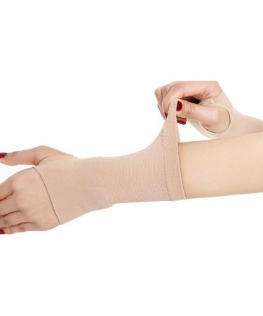 Buy Black Skin Carpal Tunnel Palm Hand Brace - Compression Wrist Support Sleeves (1 Pair M) | International Shipping Available - Buy Online on GoSupps.com