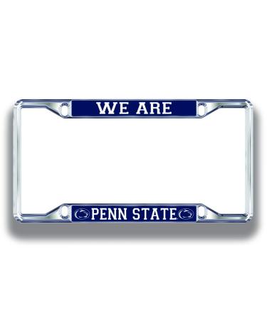 Penn State Nittany Lions License Plate Frame Silver Penn State Nittany Lions Silver One Size