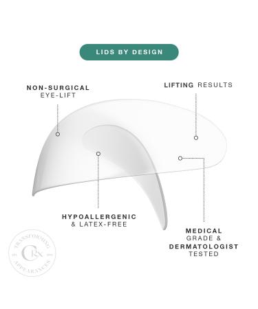 Eyelid Correcting Strips for Heavy Hooded Lids - LIDS BY DESIGN, 80 Count (4mm) - Buy Online on GoSupps.com