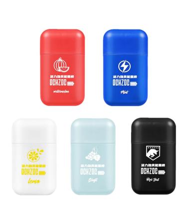 LAMUSELAND Essential Oil Nasal Inhaler Pure and Natural Peppermint Double Holes Aromatherapy Nasal Stick Set for Tension Stress Relief and Focus Boost (5 Watermelon) Watermelon 5