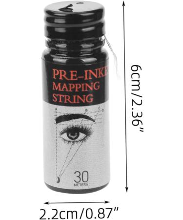 FOMIYES 3pcs Eyebrow Ink Black Line Eyebrow Measure Tool Portable Eyebrow Ruler Draw a Line Positioning Line - Buy Online on GoSupps.com